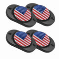WEDNBR Magnetic Gun Holder Rubber Coated 30Lbs Gun Magnet Mount for CarTrucksDesksSafes&Walls Handgun Pistol Accessories Flag 4pack