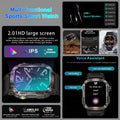 Outdoor Military Smartwatch GPS Bluetooth Call for Men (Black)