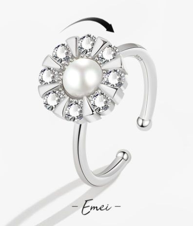 Rotating Zircon Ring for Men and Women Fashion
