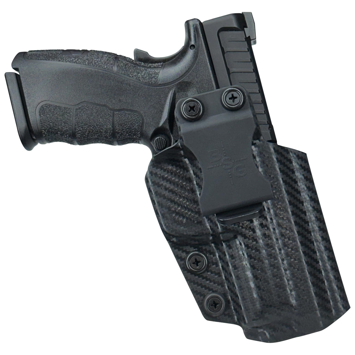 Black Scorpion Outdoor Gear IWB Sweat Guard Holster fits Springfield Armory XD Mod.3 4 (Right-Hand Draw Carbon Fiber)