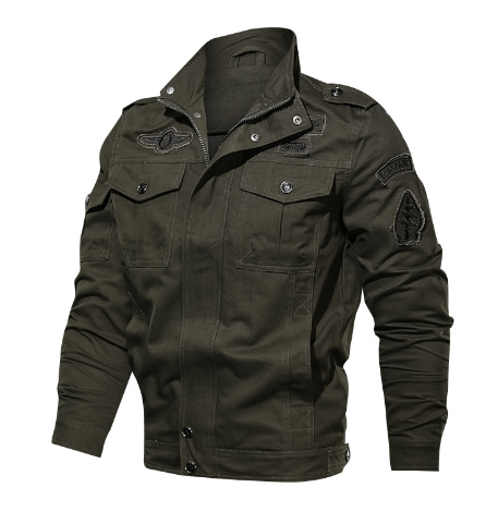 Men's Camouflage Flight Jacket - Outdoor Military Gear