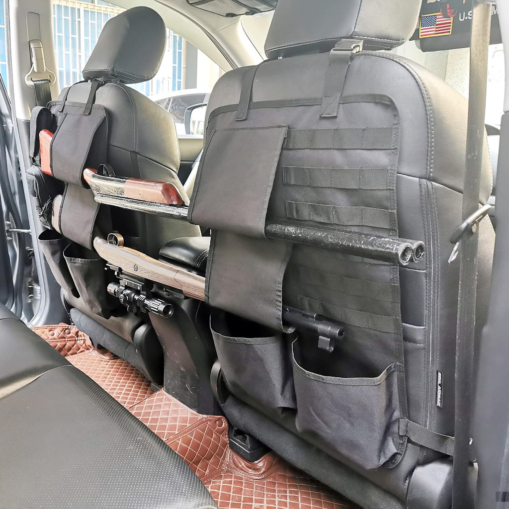 Yawayda Automotive Gun Racks Vehicle Seat Back Rifle Gun Holder for Hunting Accessories Storage and Organizer Deer/Duck Hunting Gift for Men