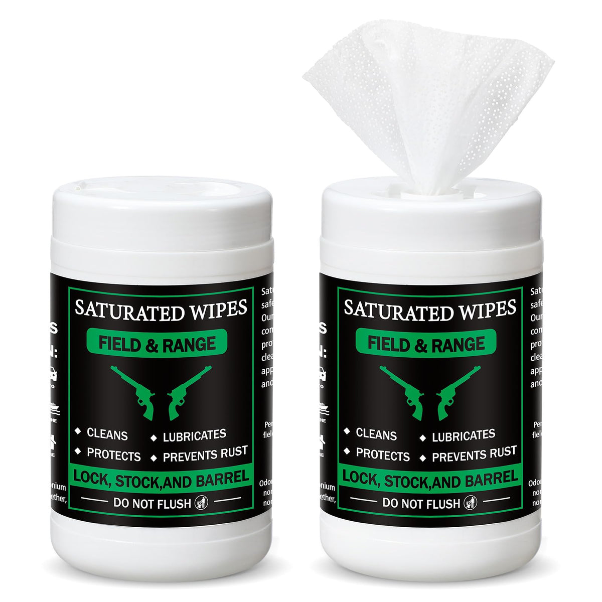 Threlaco Gun Wipes Gun Oil Wipes 8 x 6 Inch Gun Cleaning and Anti Rust Wipes Gun Cleaning Supplies and Accessories for Cleaning Oil and Lubricant(2 Pack)