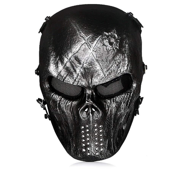 Outdoor Tactical Gear with Skull Protection Mask