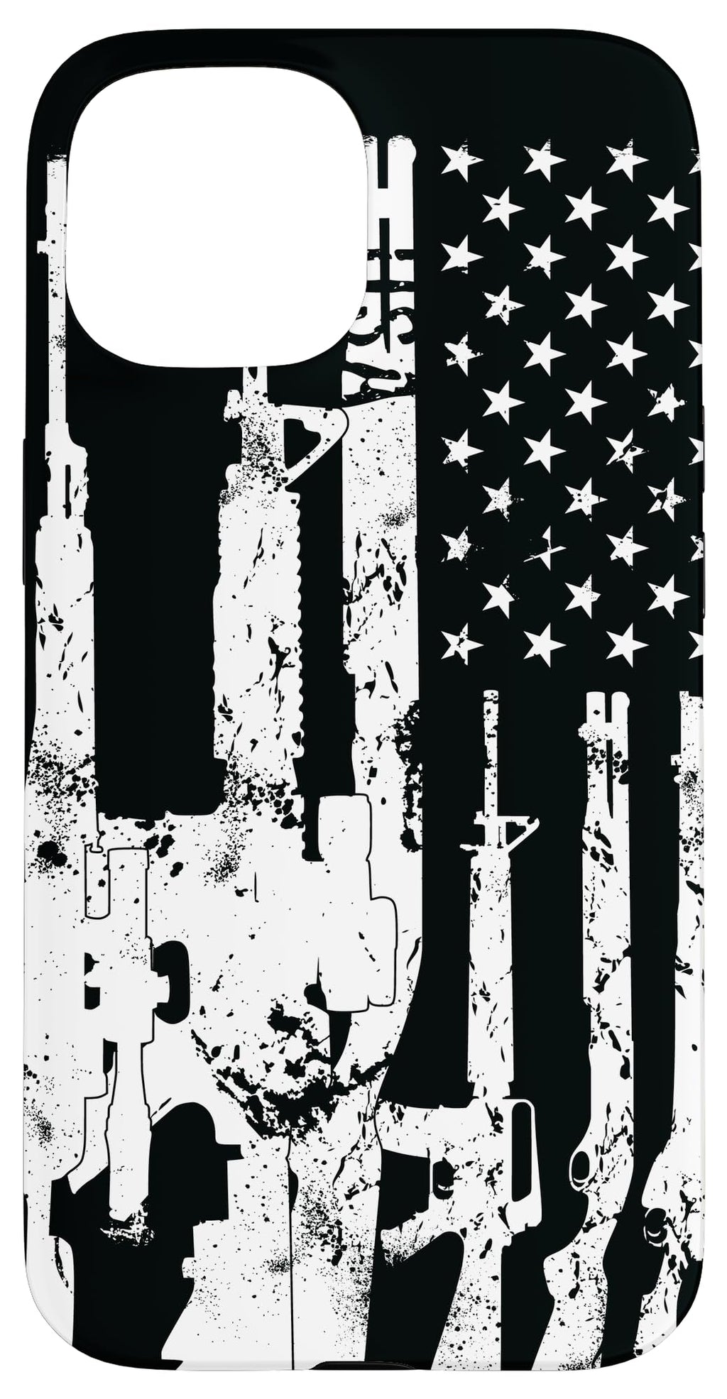 iPhone 15 USA American Flag Guns 2A 2nd Amendment Gun Owner Guys Gift Case
