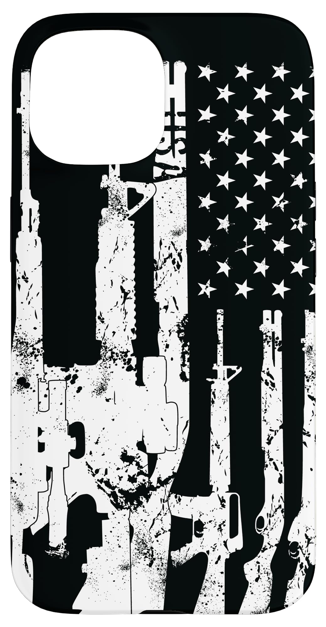 iPhone 15 USA American Flag Guns 2A 2nd Amendment Gun Owner Guys Gift Case