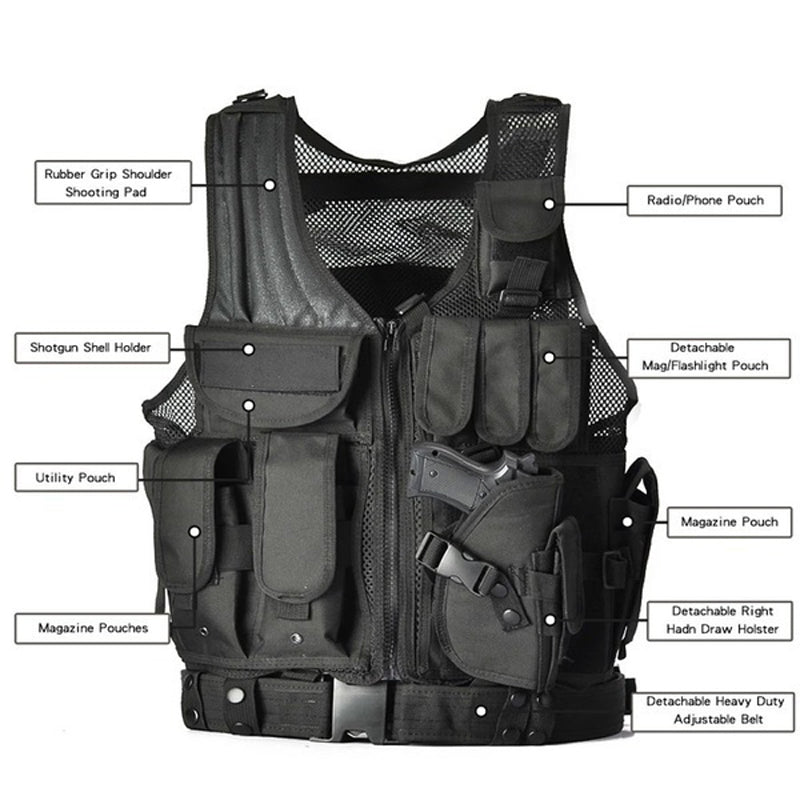 Tactical Vest for Outdoor Survival and Adventure Gear