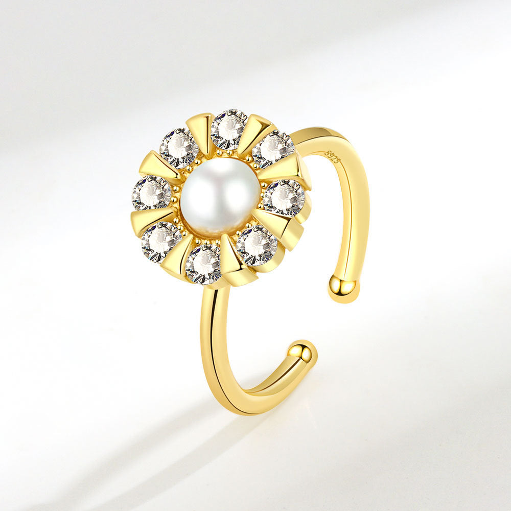 Rotating Zircon Ring for Men and Women Fashion